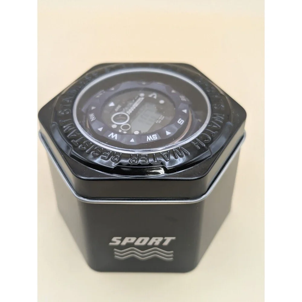 Aike Sports Digital Sport Watch Water Resistant Blue With Stainless Steel Back